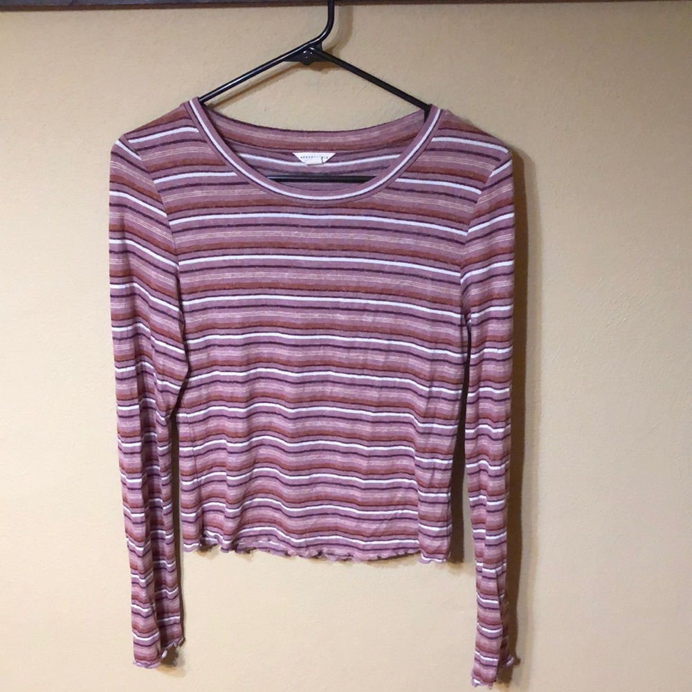 American Eagle Long Sleeve Soft Cotton Top